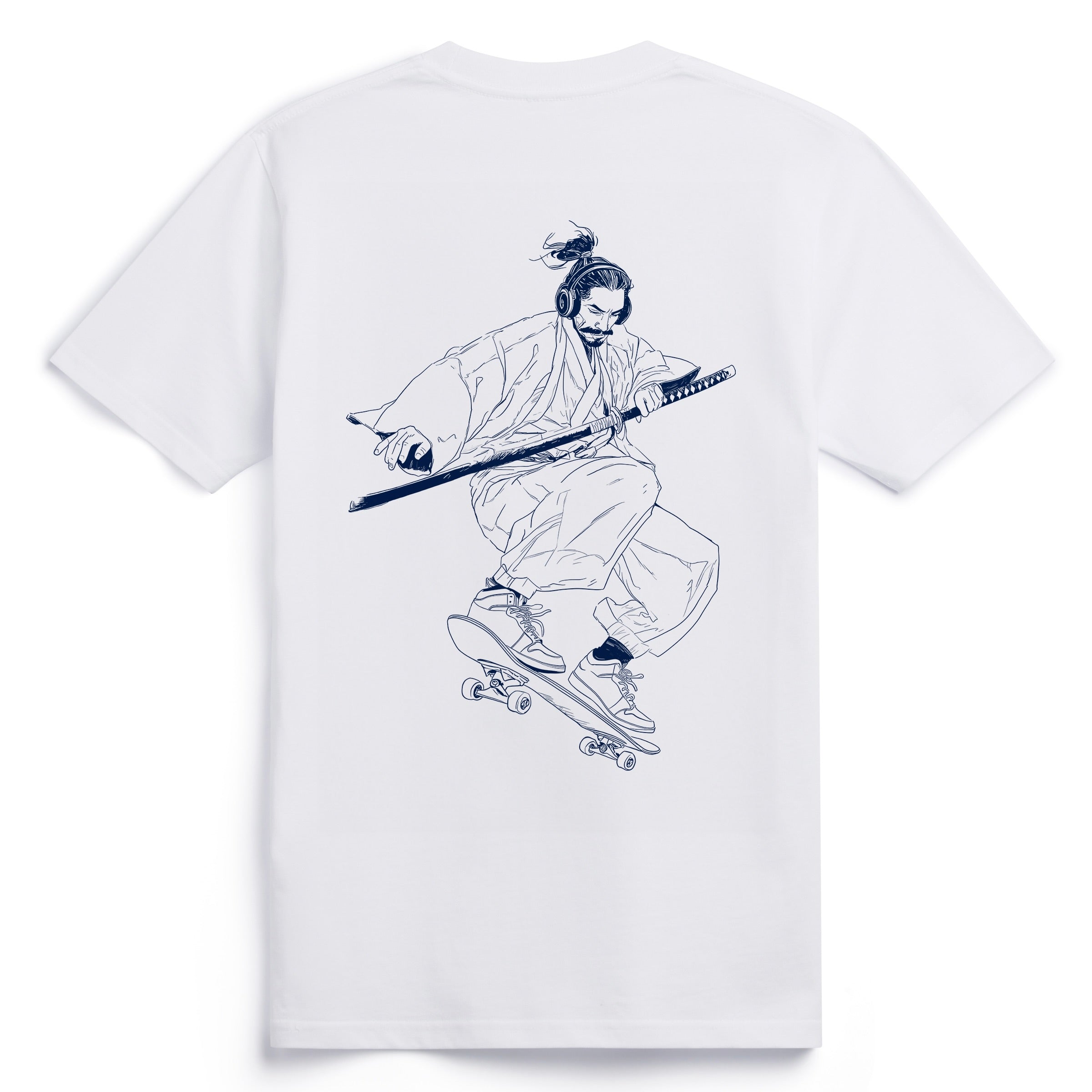 Navy Skateboarding Samurai
