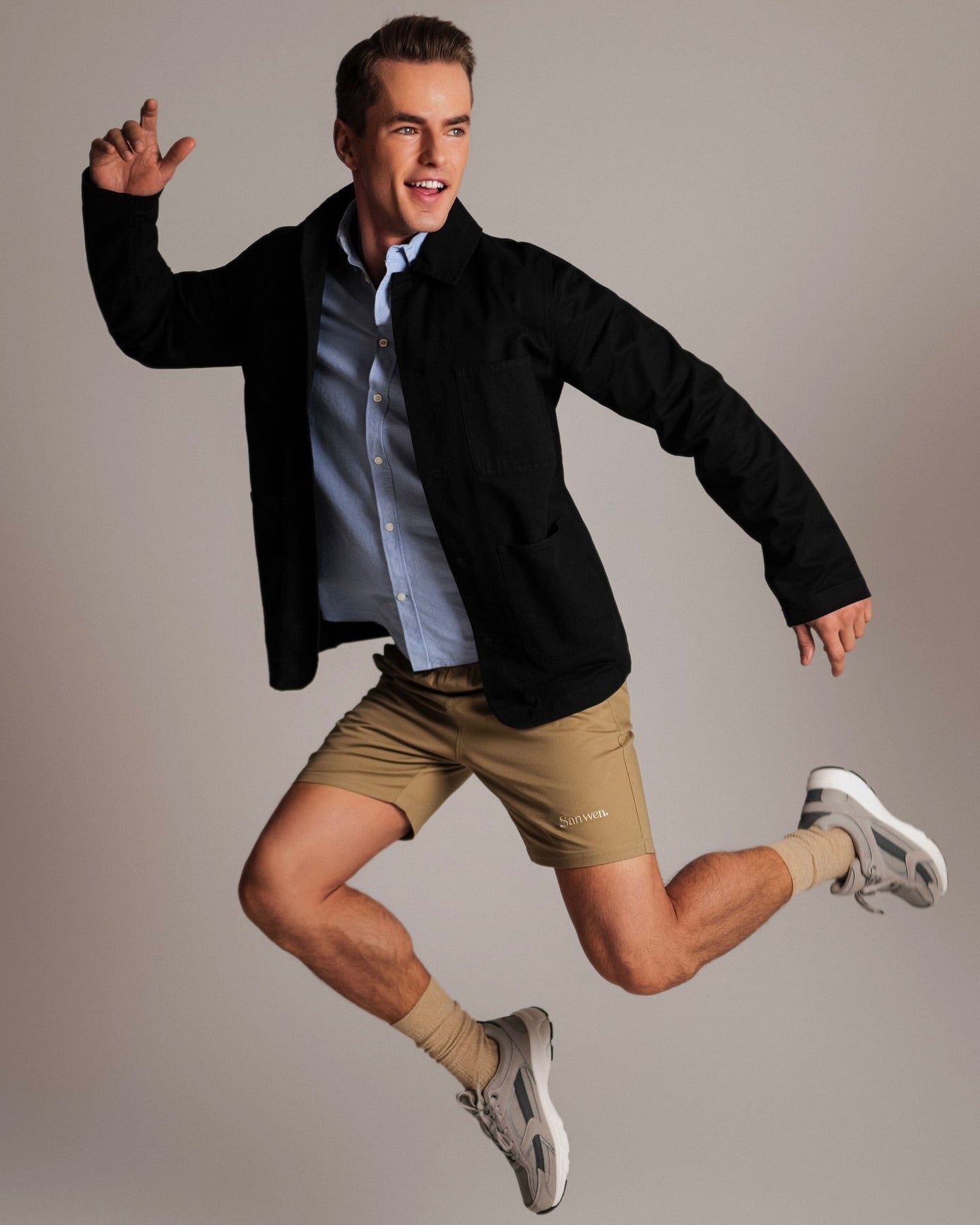 Urban Twill Minimalist Shorts-2