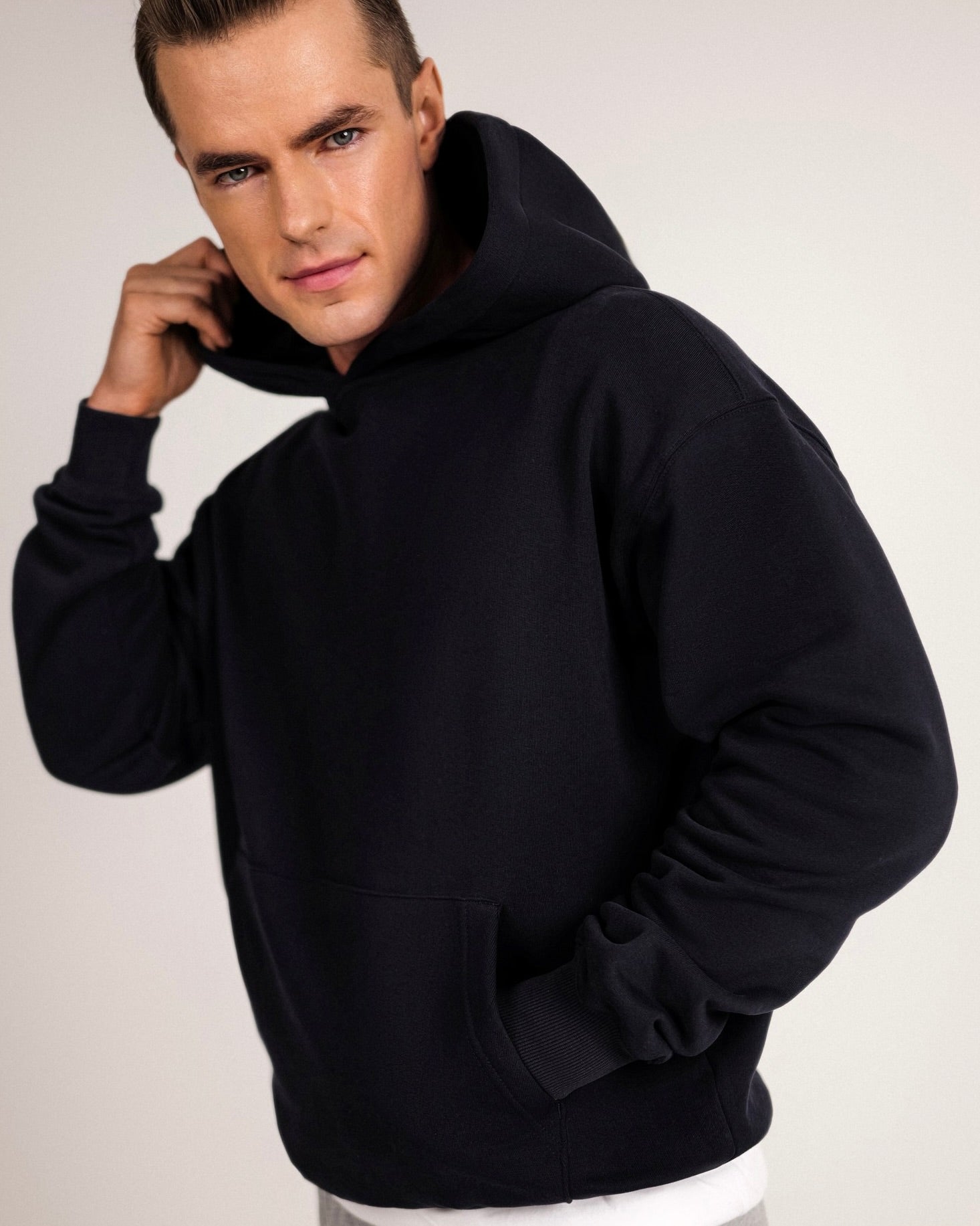 Terry Relaxed Hoodie-2