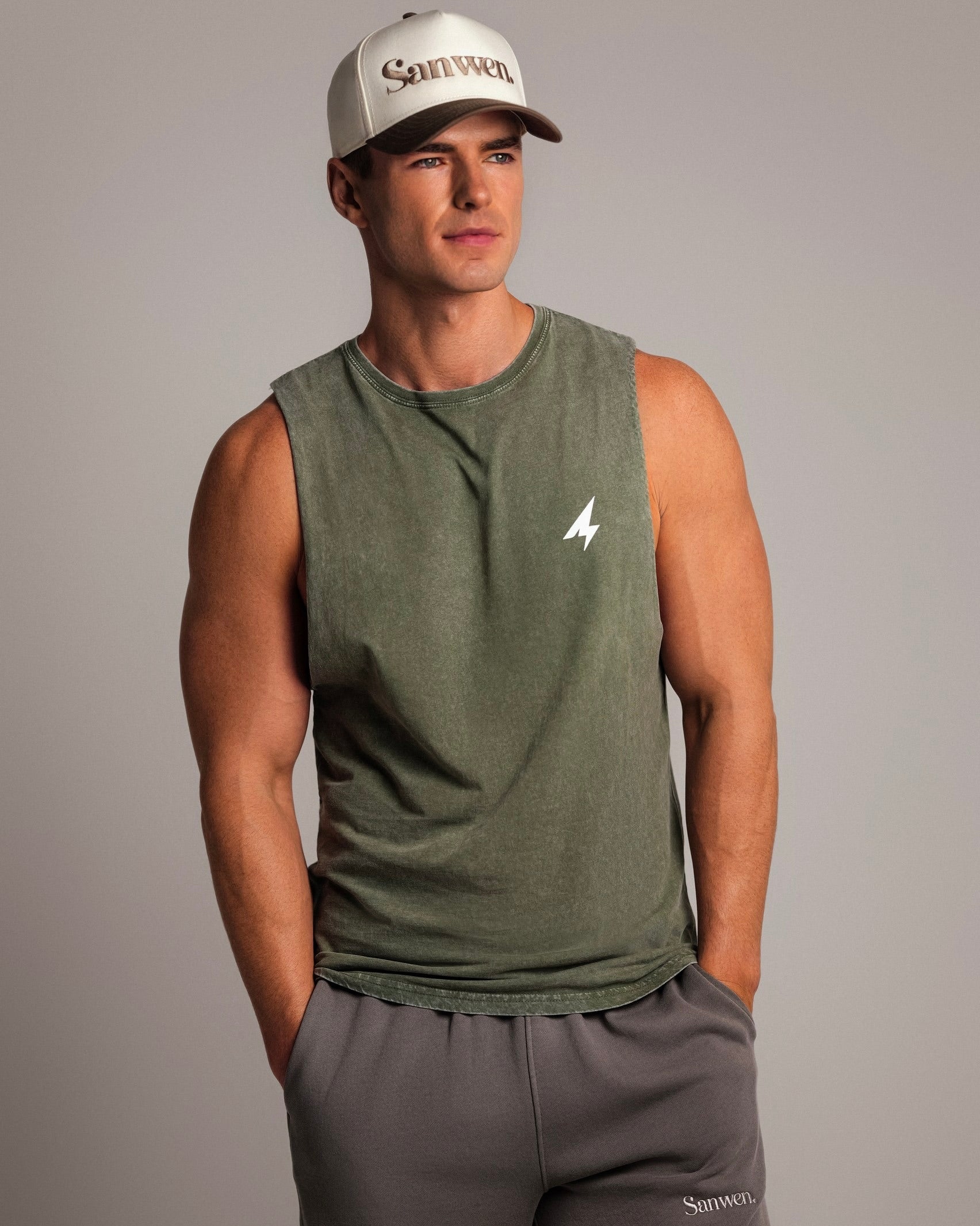 Essential Stone Wash Tank Tee-3